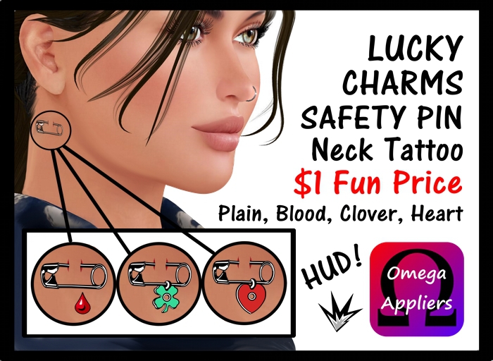 TATTOO - LUCKY CHARMS - OMEGA APPLIER