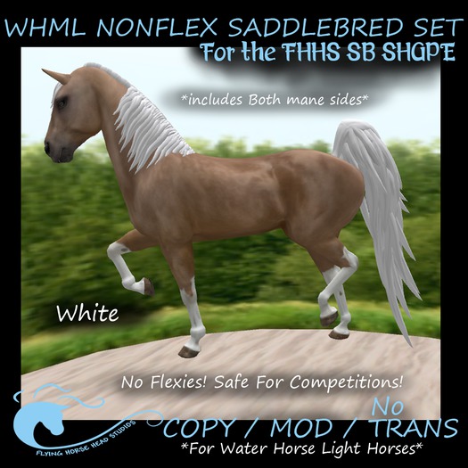 ~FHHS~  Nonflex Saddlebred Set (FHHS mod)-White