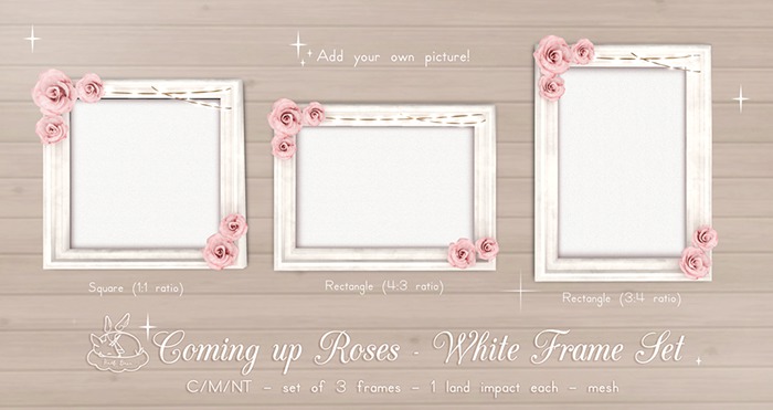 +Half-Deer+ Coming up Roses [White Frame Set]