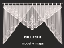 Net Curtain on Rod - 2 sided - Full Perm