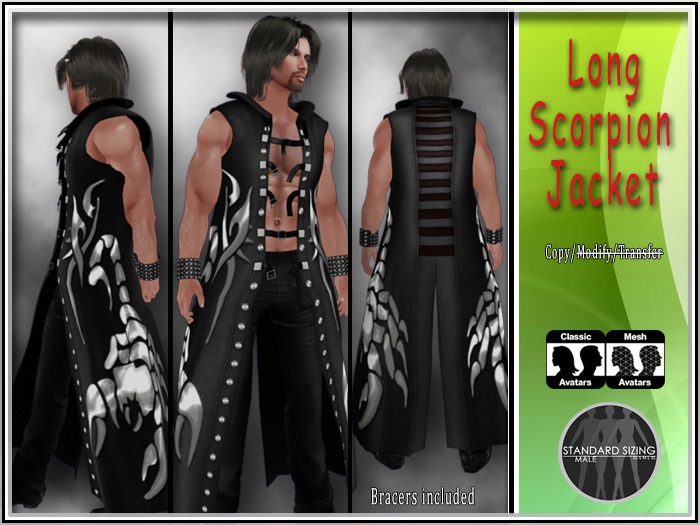 ▒▓█ ~ Long Scorpion Jacket ~ █▓▒ 
