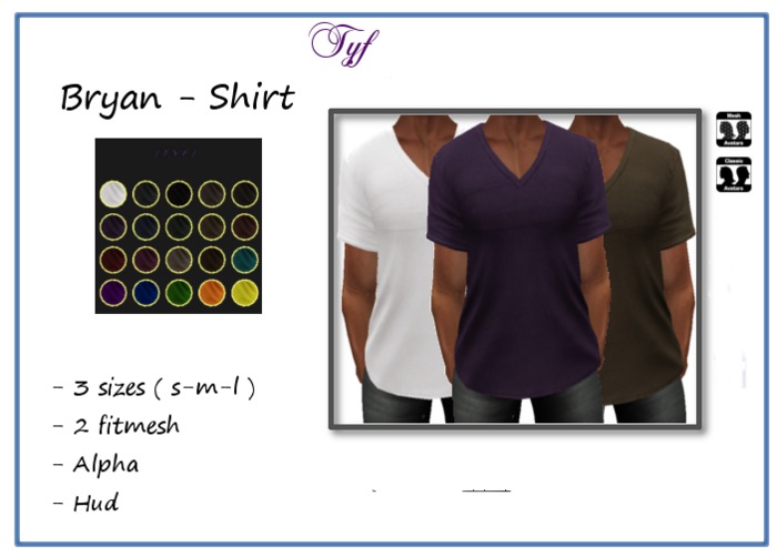 [TYF] Bryan - Shirt - Hud 20 color