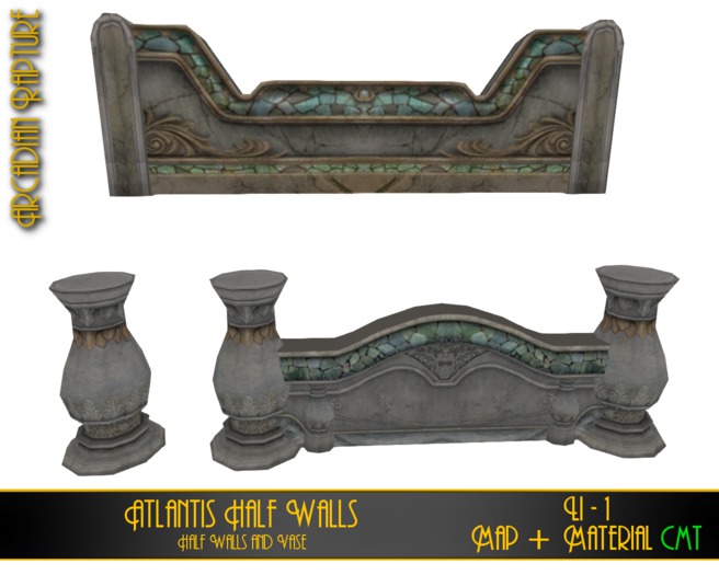 AR Atlantis Half Walls