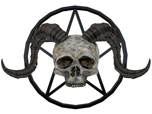 Horned Skull Pentagram (Mesh)