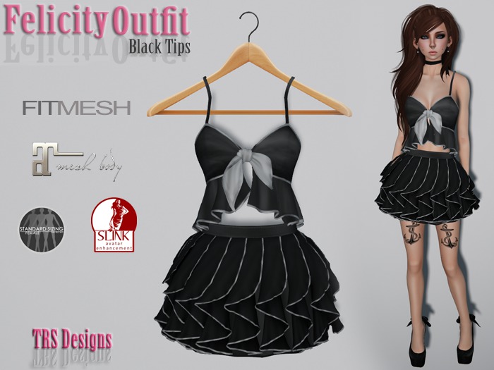 Felicity Outfit Black Tip