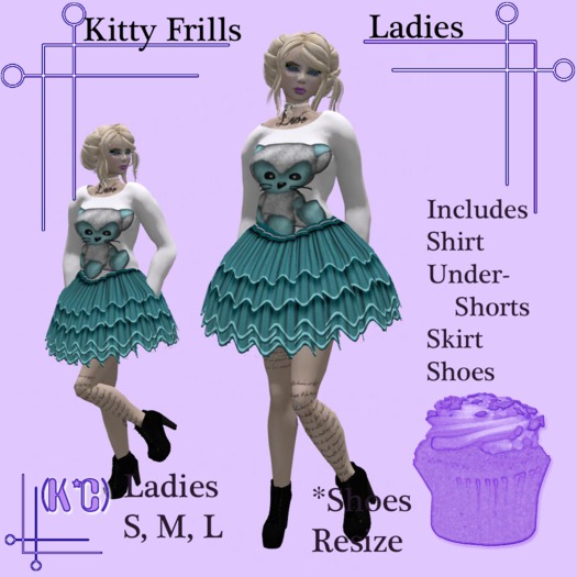 (K*C) Kitty Frills Ladies