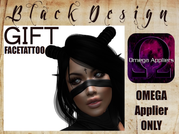 Facetattoo GIFT //  BLACK DESIGN