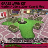 Grass Lawn Kit & Tree Planter