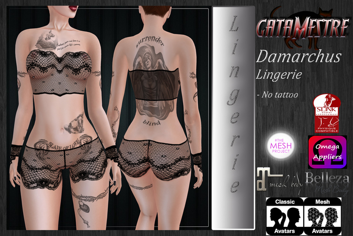 ::GATAMESTRE:: Lingerie Damarchus - Black