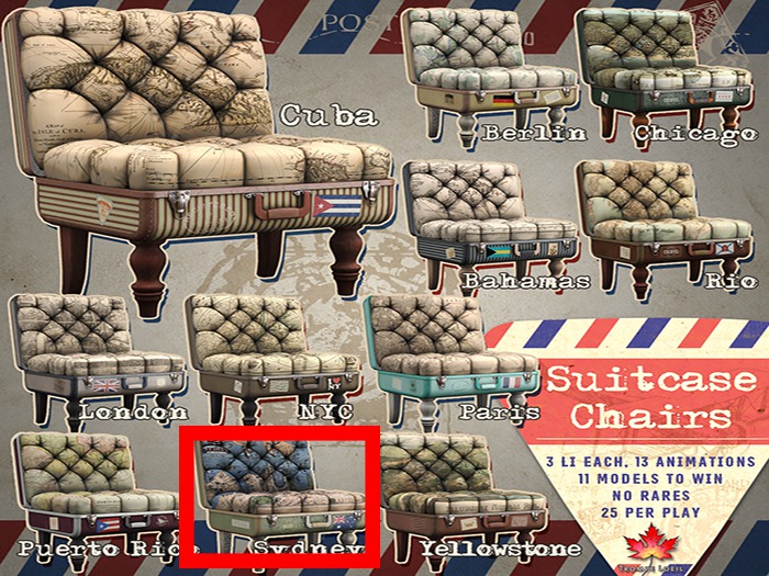 Trompe Loeil - Suitcase Chair Sydney