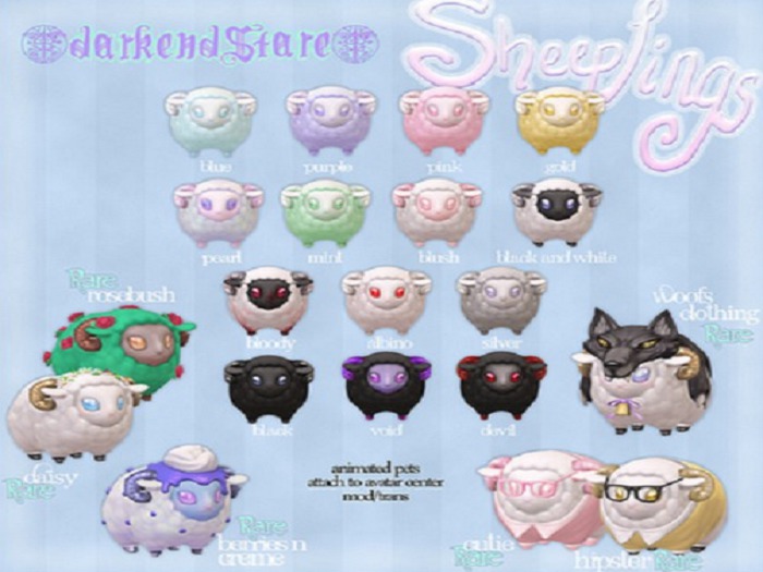 darkendStare. sheeplings [hipster] RARE
