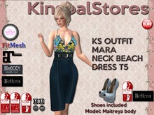 250 KS OUTFIT MARA NECK BEACH DRESS T5