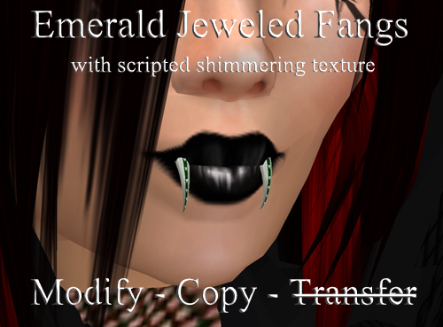Emerald Jeweled Fangs