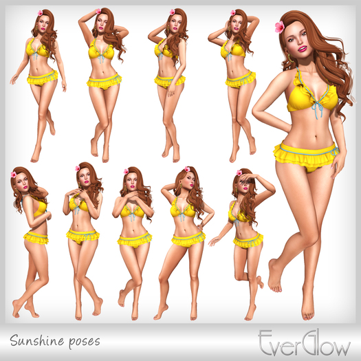 *EverGlow* - Sunshine poses