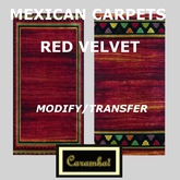 Mexican carpets pack - red velvet