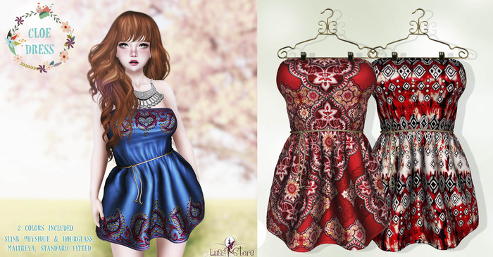 Second Life Marketplace - Luas Cloe Reds - Original Fitted Mesh
