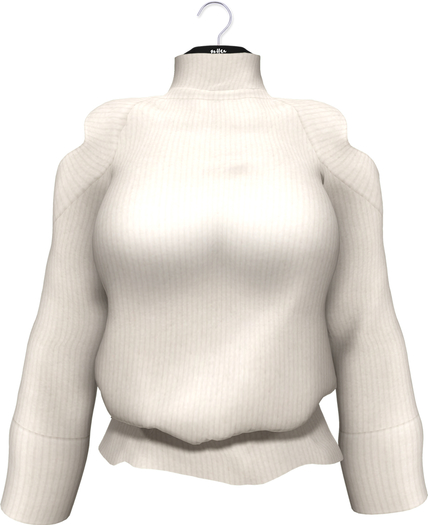 NYU - Bare Shoulder Knit, Nude