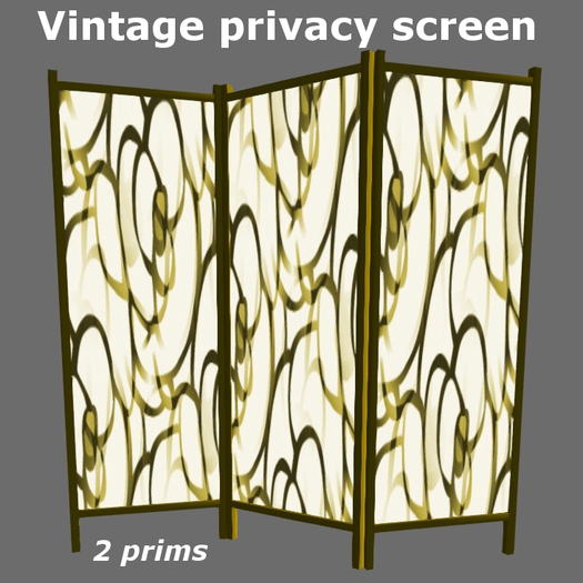 Vintage privacy screen