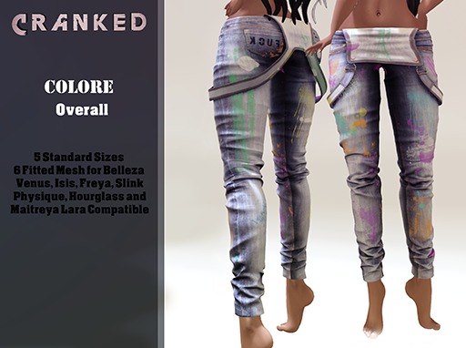 #Cranked# colore Overall