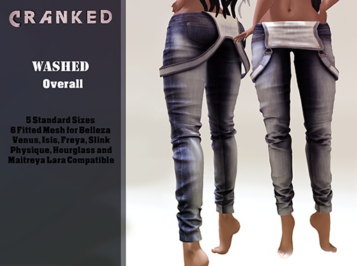 #Cranked# washed Overall