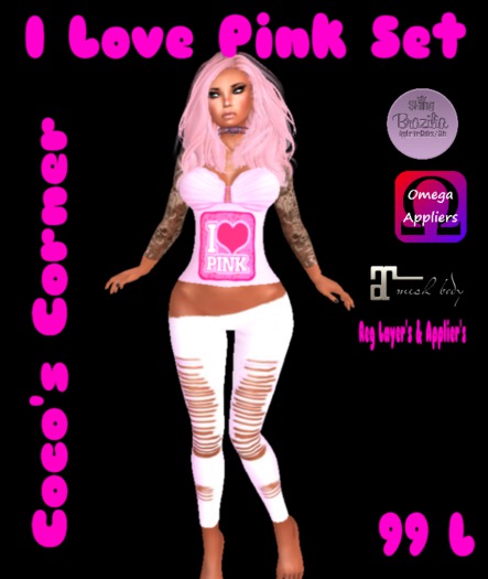 I Love Pink Set