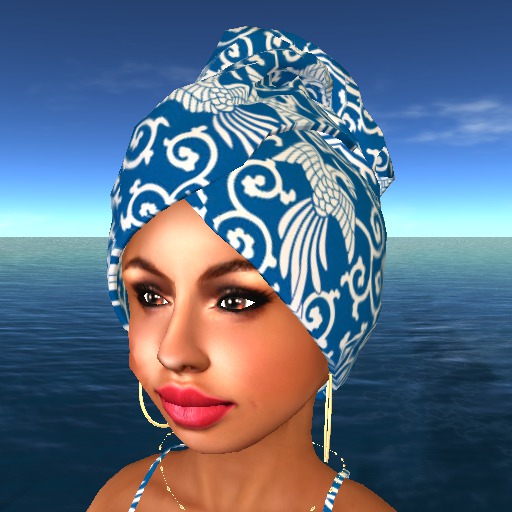 Innovia Designs - Headwrap - Phoenix - Blue