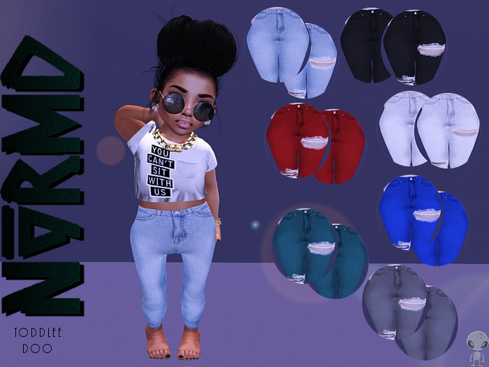 NVRMD. Pearl Jeans - Red // TD.