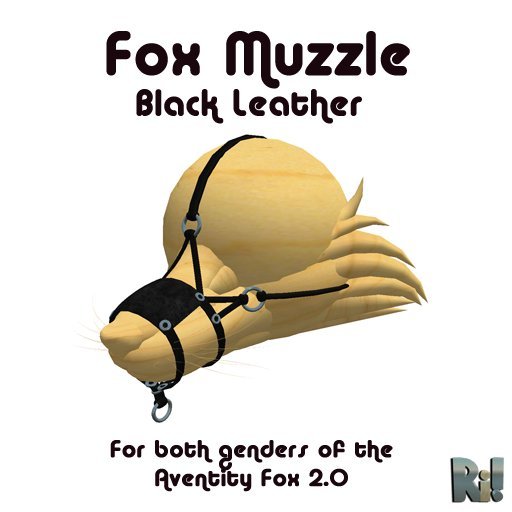 *~Ri!~* Leather Fox Muzzle