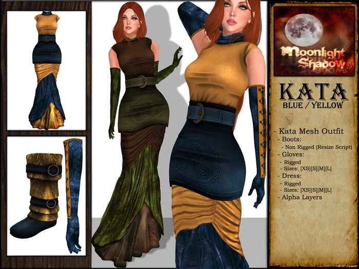 "Moon_Sha" Kata Blue/Yellow