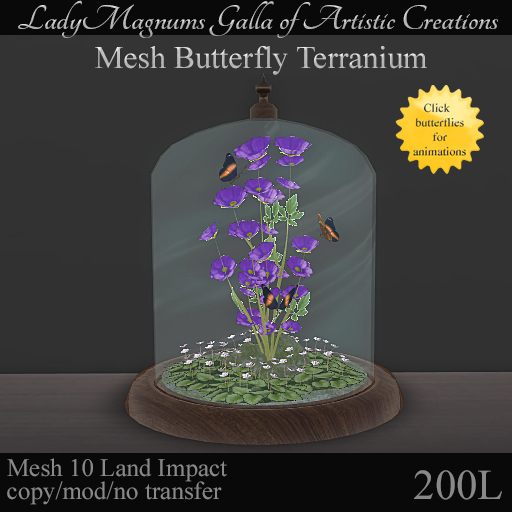 LadyMs Mesh Butterfly Terranium - 11