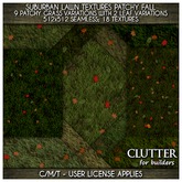 Clutter for Builders - Suburban Lawn Textures Patchy Fall