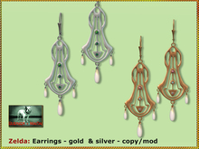 Bliensen + MaiTai - Zelda - Earrings - gold & siver