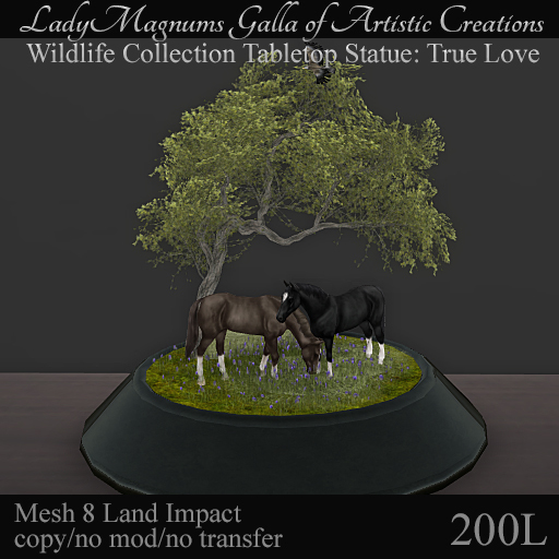 LadyMs Wildlife Collection Tabletop Statue: True Love