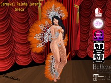 carnaval rainha  laranja Graça