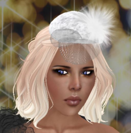Powder Puff Hat White