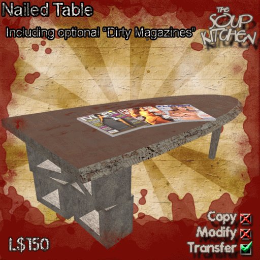 Urban - Nailed Table -=Soup Kitchen=-