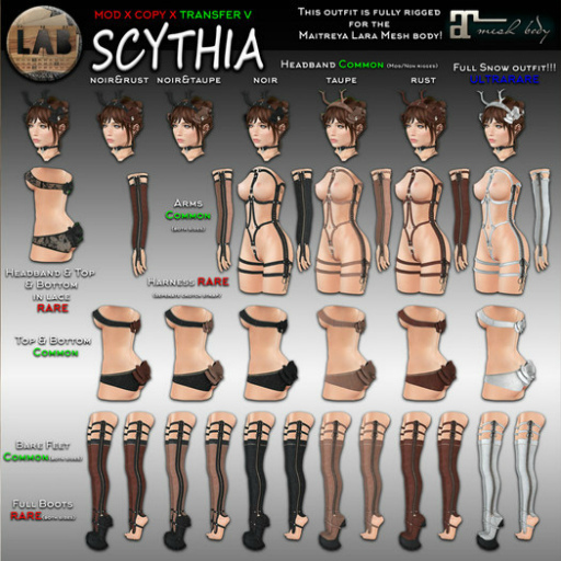 [LAB737] Scythia Boots Bare (noir&rust)