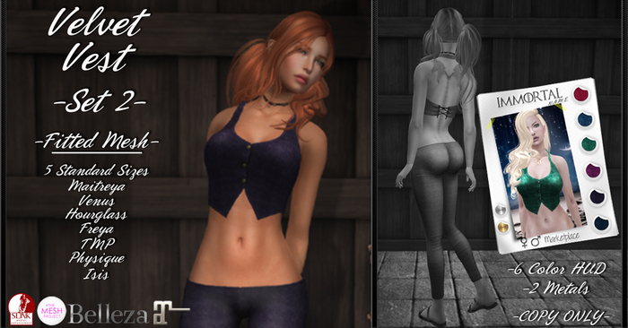 ..::IMMORTAL::.. Velvet Vest - Set 2