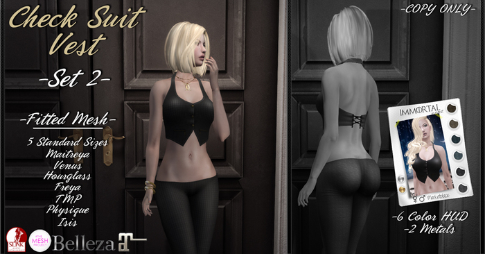 ..::IMMORTAL::.. Checks Vest - Set 2