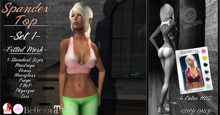 ..::IMMORTAL::.. Spandex Top - Set 1