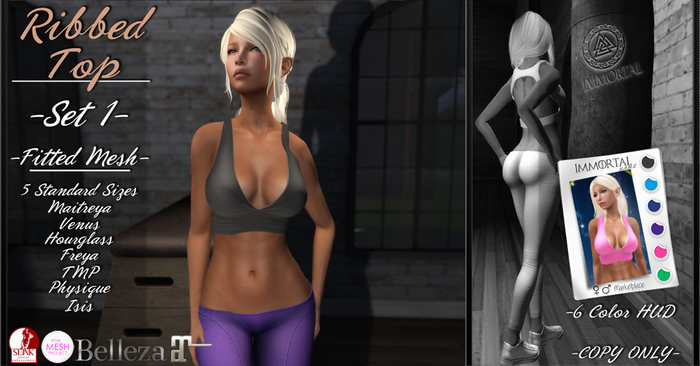 ..::IMMORTAL::.. Athletic Ribbed Top - Set 1