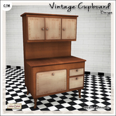 [V/W] Vintage Cupboard Beige - 2 LI, 40s' style classic kitchen & dining room furniture