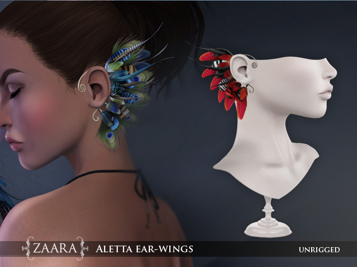 Zaara : Aletta ear wings *fire*
