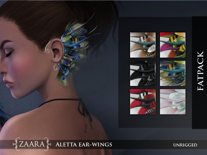 Zaara : Aletta ear wings *FATPACK*