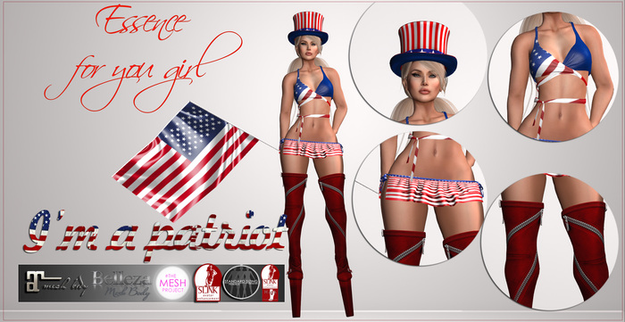 :ESSENCE:I'M A PATRIOT' OUTFIT'special 4' july