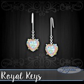 :::Krystal::: Royal Keys - Earrings - Platinum - Sunrise