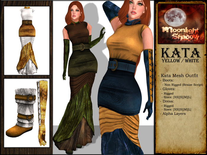 "Moon_Sha" Kata Yellow/White