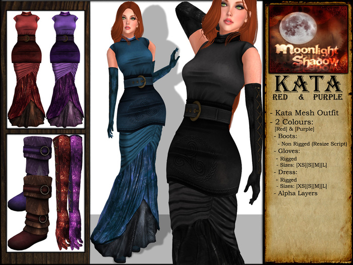 "Moon_Sha" Kata Red & Purple