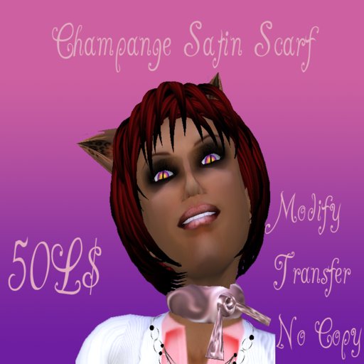 Champange Satin Scarf