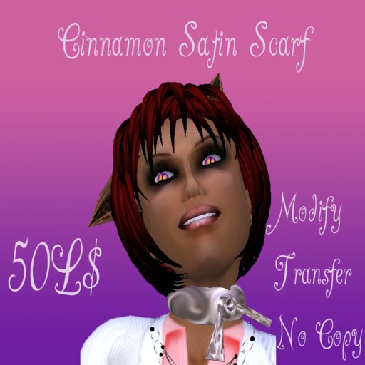 Cinnamon Satin Scarf